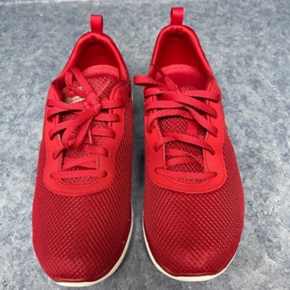 Skechers Red Sneakers Tennis Shoes Wide Fit